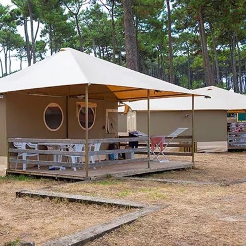 Wohnzelt auz holz 5 personen - Lodge LG5S
