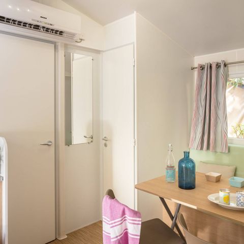 Mobilheim 6 Personen - Comfort | 3 Zimmer | Kapazität 6 Personen | Erhöhte Terrasse | 1 Badezimmer | Klimaanlage