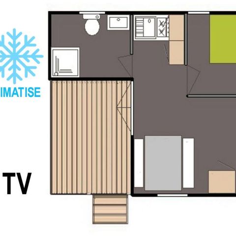 Chalet 2 Personen - Klassisches Chalet 1 Schlafzimmer 2 Personen Sonntag