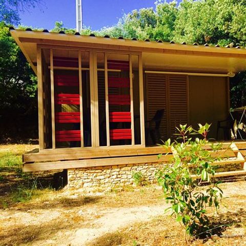 Chalet 4 Personen - Holz 2 Schlafzimmer Klimatisiert