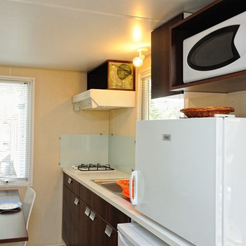 Mobilheim 2 personen - Classic | 1 Schlafz. | 2 Pers. | Erhöhte Terrasse | TV