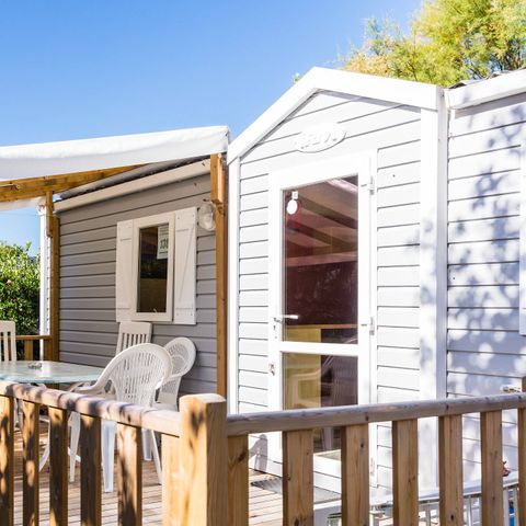 Mobilheim 6 personen - Mobilheim | Classic | 3 Schlafz. | 6 Pers. | Erhöhte Terrasse | Klima.