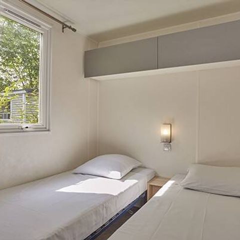 Mobilheim 6 personen - Mobilheim | Classic | 3 Schlafz. | 6 Pers. | Erhöhte Terrasse | Klimaanlage | TV