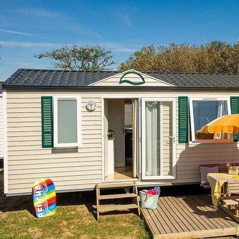 Mobilheim 6 personen - Mobilheim | Classic | 3 Schlafz. | 6 Pers. | Einfache Terrasse | Klima.