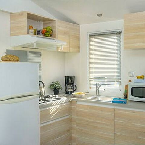 Mobilheim 6 Personen - Mobilheim | Comfort | 2 Zi. | 4/6 Pers. | Einfache Terrasse | Klim.
