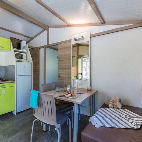 Chalet 6 Personen - Chalet | Comfort | 3 Zi. | 6 Pers. | Höher gelegene Terrasse | 1 Bad | Klimaanlage