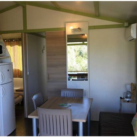 Chalet 6 Personen - Chalet | Comfort | 3 Zi. | 6 Pers. | Höher gelegene Terrasse | 1 Bad | Klimaanlage
