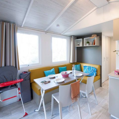 Mobilheim 6 Personen - Mobilheim | Comfort | 3 Zi. | 6 Pers. | Einfache Terrasse | Klima | TV