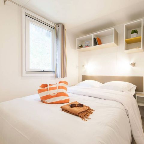 Mobilheim 6 Personen - Mobilheim | Comfort | 3 Zi. | 6 Pers. | Einfache Terrasse | Klima | TV