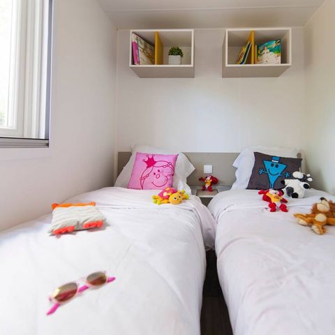 Mobilheim 6 Personen - Mobilheim | Comfort | 3 Zi. | 6 Pers. | Einfache Terrasse | Klima | TV