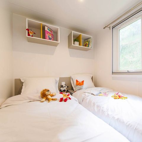 Mobilheim 6 Personen - Mobilheim | Comfort | 3 Zi. | 6 Pers. | Einfache Terrasse | Klima | TV