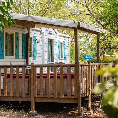 Mobilheim 4 personen - Classic | 2 Schlafz. | 4 Pers. | Erhöhte Terrasse | Klimaanlage