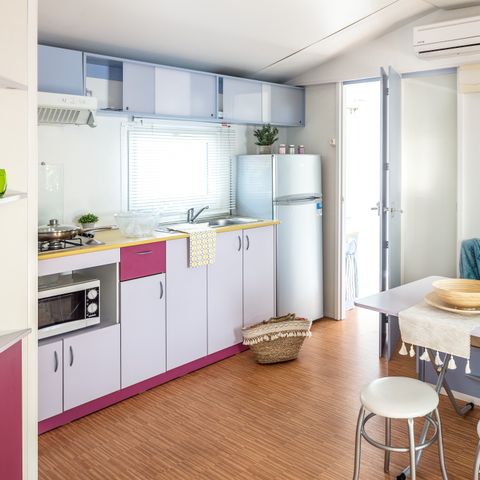 Mobilheim 6 personen - Classic | 2 Zi. | 4/6 Pers. | Einfache Terrasse