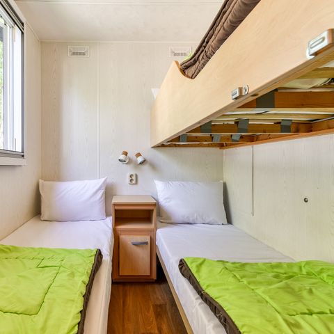 Mobilheim 4 personen - Comfort | 2 Schlafz. | 4 Pers. | Erhöhte Terrasse | Klimaanlage