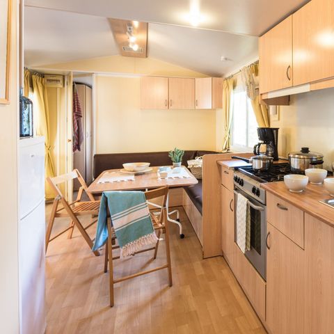 Mobilheim 4 personen - Classic | 2 Zi. | 4 Pers. | Erhöhte Terrasse | Klim.