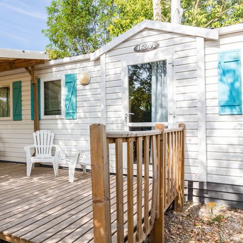 Mobilheim 6 Personen - Mobilheim | Classic | 3 Schlafz. | 6 Pers. | Erhöhte Terrasse | Klima.