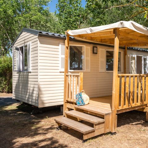 Mobilheim 4 personen - Comfort | 2 Zi. | 4 Pers. | Erhöhte Terrasse | Klim.