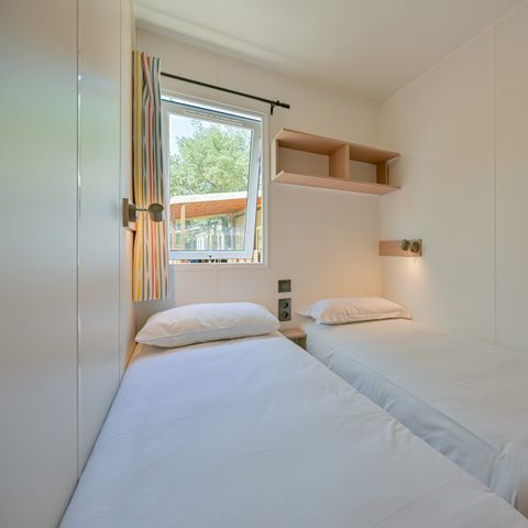 Mobilheim 4 personen - Comfort | 2 Zi. | 4 Pers. | Erhöhte Terrasse | Klim.