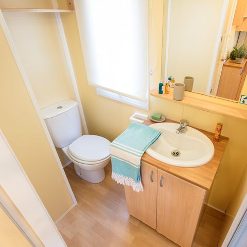 Mobilheim 4 personen - Comfort | 2 Zi. | 4 Pers. | Erhöhte Terrasse | Klim.