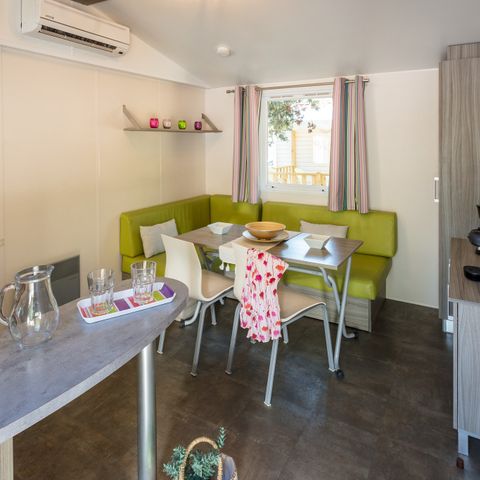 Mobilheim 6 personen - Classic | 2 Zi. | 4/6 Pers. | Hochterrasse | Klim.