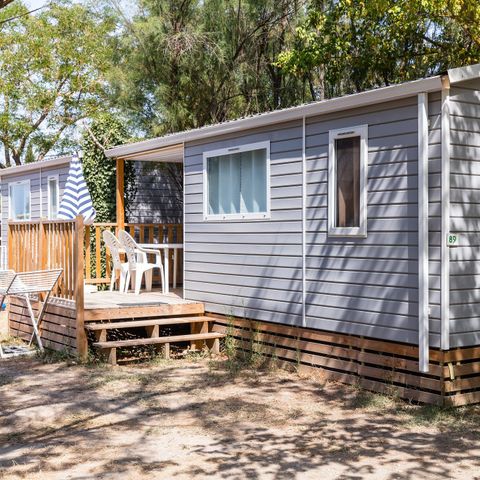 Mobilheim 6 personen - Comfort | 2 Zi. | 4/6 Pers. | Einfache Terrasse | Klim.