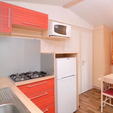 Mobilheim 5 personen - Mobilheim | Comfort XL | 2 Zi. | 5 Pers. | Erhöhte Terrasse | 2 Bäder | Klimaanlage | TV