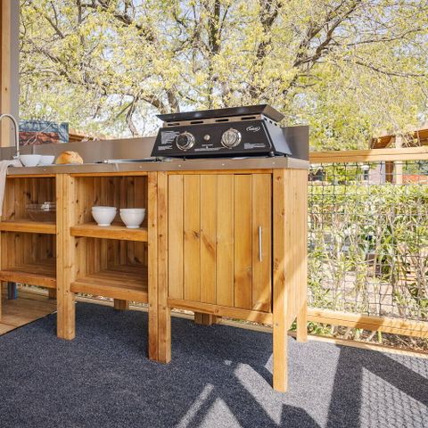 Mobilheim 8 personen - Mobilheim | Comfort | 4 Zi. | 8 Pers. | Terrasse Lounge | Outdoor-Küche