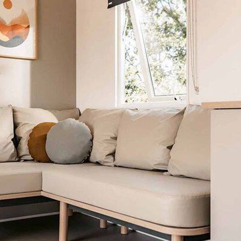 Mobilheim 8 personen - Mobilheim | Comfort | 4 Zi. | 8 Pers. | Erhöhte Terrasse | 2 Bäder | Clim.