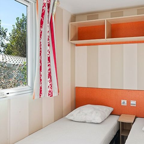 Mobilheim 6 Personen - Classic | 3 Schlafz. | 6 Pers. | Erhöhte Terrasse