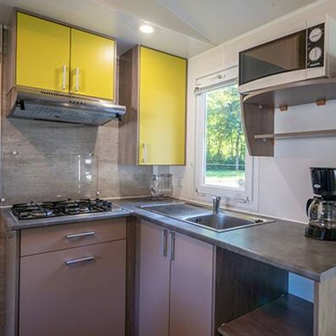 Mobilheim 6 Personen - Comfort | 3 Schlafz. | 6 Pers. | Erhöhte Terrasse
