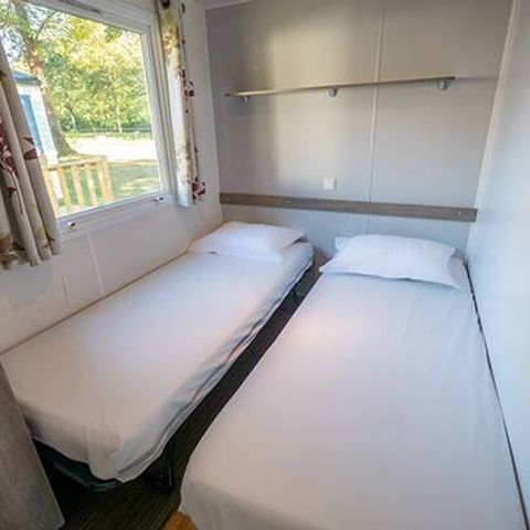 Mobilheim 6 Personen - Comfort | 3 Schlafz. | 6 Pers. | Erhöhte Terrasse