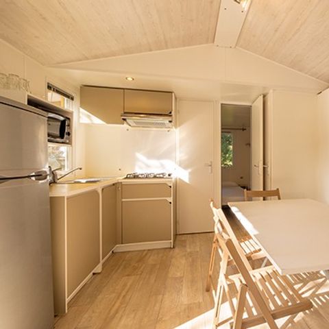 Mobilheim 6 personen - Comfort | 3 Schlafz. | 6 Pers. | Erhöhte Terrasse | Klimaanlage