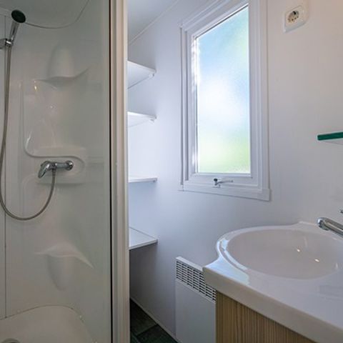 Mobilheim 4 personen - Comfort | 2 Zi. | 4 Pers. | Erhöhte Terrasse | Klim.