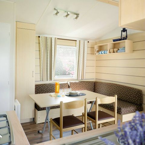 Mobilheim 6 Personen - Mobilheim | Classic | 3 Zi. | 6 Pers. | Nicht überdachte Hochterrasse | Klima.