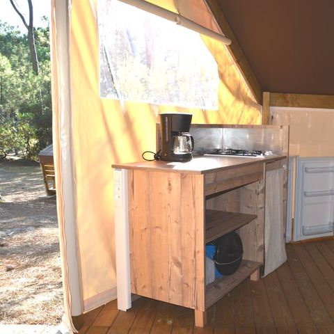 Safarizelt 4 Personen - TENTE LODGE - Les Yuccas | 4 Pers. 2 Schlafz.