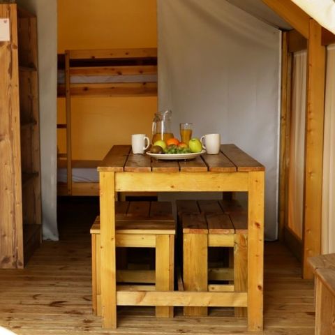 Safarizelt 4 Personen - TENTE LODGE - Les Yuccas | 4 Pers. 2 Schlafz.