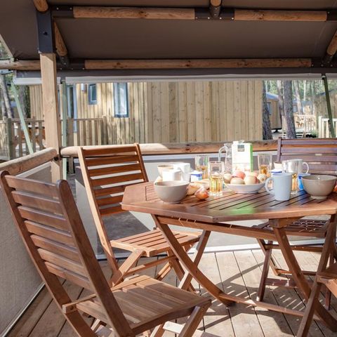 SafariZelt 5 Personen - CONFORT LODGE Victoria | 5 pers. 2 Schlafz.