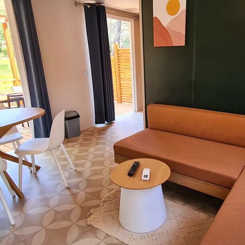 Mobilheim 6 Personen - NEW 2023 ! Cottage MAGNOLIA + jacuzzi 32m² (2 Zimmer)