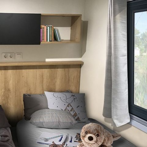 Mobilheim 4 personen - Komfort | 2 Zimmer | 4 Personen | Einfache Terrasse | 1 Badezimmer | Klimaanlage | TV