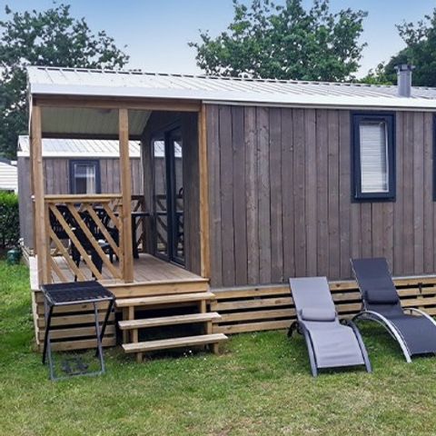 Mobilheim 4 personen - Komfort | 2 Zimmer | 4 Personen | Einfache Terrasse | 1 Badezimmer | Klimaanlage | TV