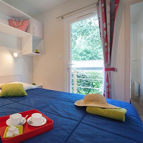 Mobilheim 6 Personen - Comfort | 3 Zi. | 6 Pers. | Erhöhte Terrasse | Klimaanlage | TV