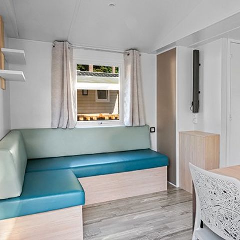 Mobilheim 6 personen - Comfort XL | 3 Zi. | 6 Pers. | Erhöhte Terrasse | Klima.
