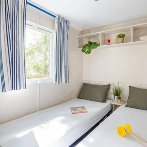 Mobilheim 6 personen - Comfort XL | 3 Zi. | 6 Pers. | Erhöhte Terrasse