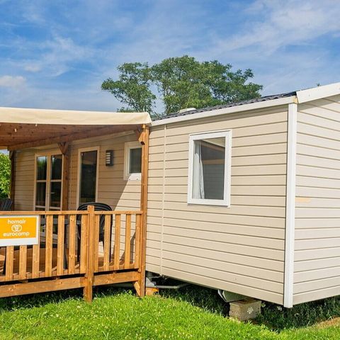 Mobilheim 6 Personen - Mobilheim | Comfort | 3 Zi. | 6 Pers. | Erhöhte Terrasse | 1 Bad | Klima.