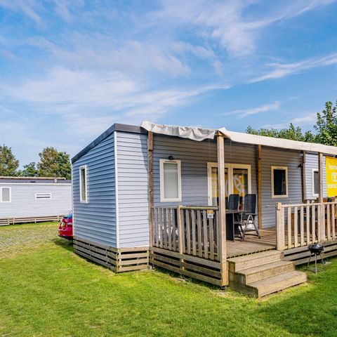 Mobilheim 6 personen - Mobilheim | Premium | 3 Schlafz. | 6 Pers. | Erhöhte Terrasse | TV
