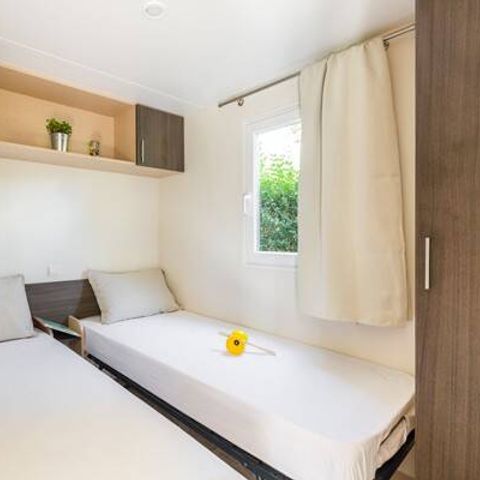 Mobilheim 6 personen - Mobilheim | Premium | 3 Schlafz. | 6 Pers. | Erhöhte Terrasse | TV