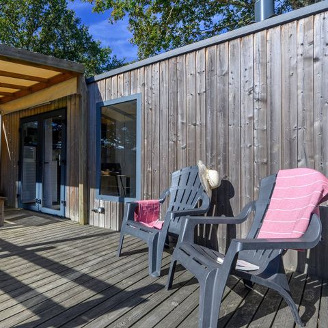 Mobilheim 4 Personen - Ultimate | 2 Zi. | 4 Pers. | Erhöhte Terrasse | Klimaanlage | TV