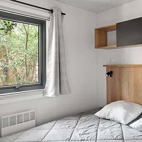 Mobilheim 6 Personen - Ultimate | 3 Schlafz. | 6 Pers. | *Erhöhte Terrasse* | 2 Bäder | Klimaanlage | TV