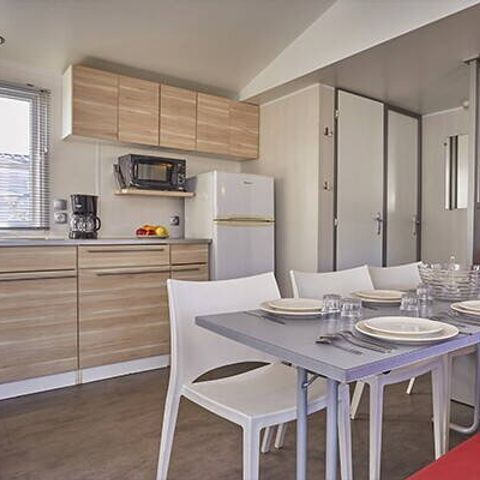 Mobilheim 6 Personen - Mobilheim | Premium | 3 Zi. | 6 Pers. | Erhöhte Terrasse | Klima.