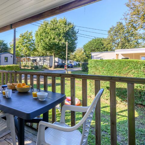 Mobilheim 4 Personen - Mobilheim | Premium | 2 Zi. | 4 Pers. | Einfache Terrasse | TV